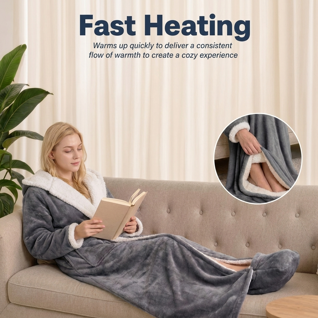CozyAura™ Heated Wearable Blanket